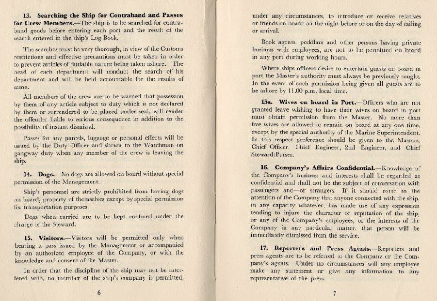 Rules and Regulations